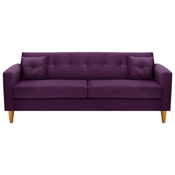 Sofa New Retro 3CG Felpa 04 Morado