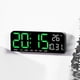 thumbnail image 1 of Reloj Digital De Pared Con Indicador De Temperatura Verde, 1 of 3