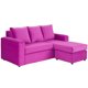 thumbnail image 2 of Sofá Bi-L + 2 Pouf Felpa Fucsia, 2 of 5