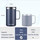 thumbnail image 2 of Taza de café KXIAOCHEN con aislamiento de acero inoxidable de 590 ml, azul marino, 2 of 7