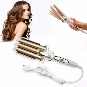 Genérico - Rizador Pelo Triple Rizadora Ondulado Portatil Cabello Rondon