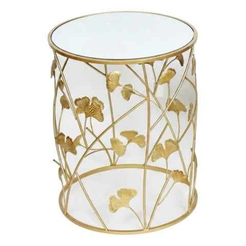 Genérico - Mesa Auxiliar Acento Ginkgo Elegante Diseño Escultural Jhn