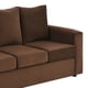 thumbnail image 4 of Sofa Kendy 3C Felpa 30 Chocolate, 4 of 6