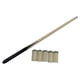 thumbnail image 4 of Varilla de billar de madera para niños, goma suave, protección de cola, punta de taco antiexplosión, barra de billar, accesorio profesional ligero 50 centímetros, 4 of 5