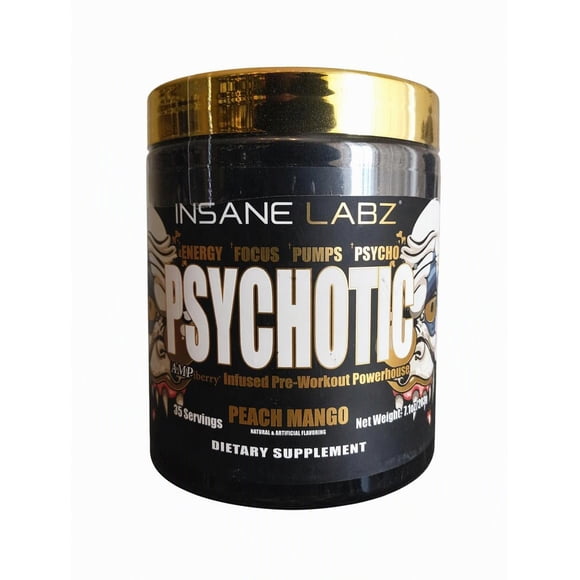 PRE ENTRENO PSYCHOTIC PEACH MANGO