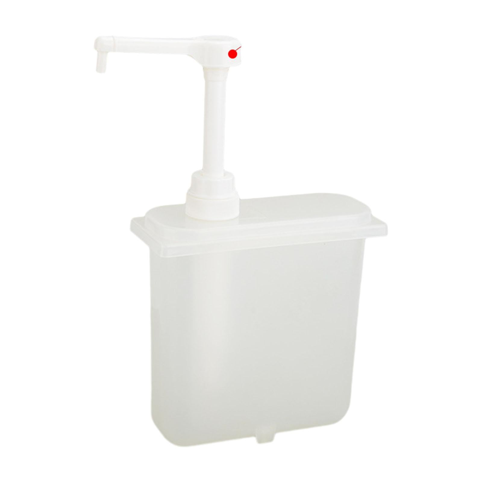 Magideal - Dispensador De Salsa Con Bomba Manual Para Miel Recipiente Para Almacenar Condimentos Botella Para Jarabe Con Bomba Diseño Desmontable De Pp Adecuado 1 Litro