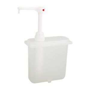 Magideal - Dispensador De Salsa Con Bomba Manual Para Miel Recipiente Para Almacenar Condimentos Botella Para Jarabe Con Bomba Diseño Desmontable De Pp Adecuado 1 Litro