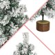 thumbnail image 4 of Árbol de Navidad CCINEE de 60 cm con soporte de madera y nieve flocada, 4 of 7