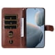 thumbnail image 5 of Funda con Cremallera para Xiaomi Poco X6 Pro, Carcasa Cartera de Cuero PU con Soporte y Tarjetero, 5 of 6