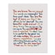 thumbnail image 1 of "You Are Enough-Loved-Important" Inspirational Wall Art Print Motivational Wall Art Home Office Decor, Frameless 9.84"x7.87"x0.1", 1 of 2