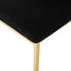 thumbnail image 3 of Modern simple black velvet dining chair, family bedroom stool back student table chair, gold-plated metal chair legs, suitable for dining room kitchen bedroom (set of 2), 3 of 3