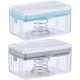 thumbnail image 1 of Dispensador de jabón 2 en 1, contenedor con rodillo dentado, antideslizante, desmontable, para el hogar, baño y cocina (2 unidades), 1 of 7