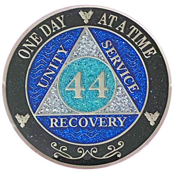 Medalla de Recuperación Simply Minimal 44 Años Brillantina