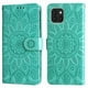 thumbnail image 1 of Funda tipo cartera FOXDOCK para Samsung Galaxy A03 , diseño girasol en relieve, cuero PU, cierre magnético, soporte y tarjetero, 1 of 5
