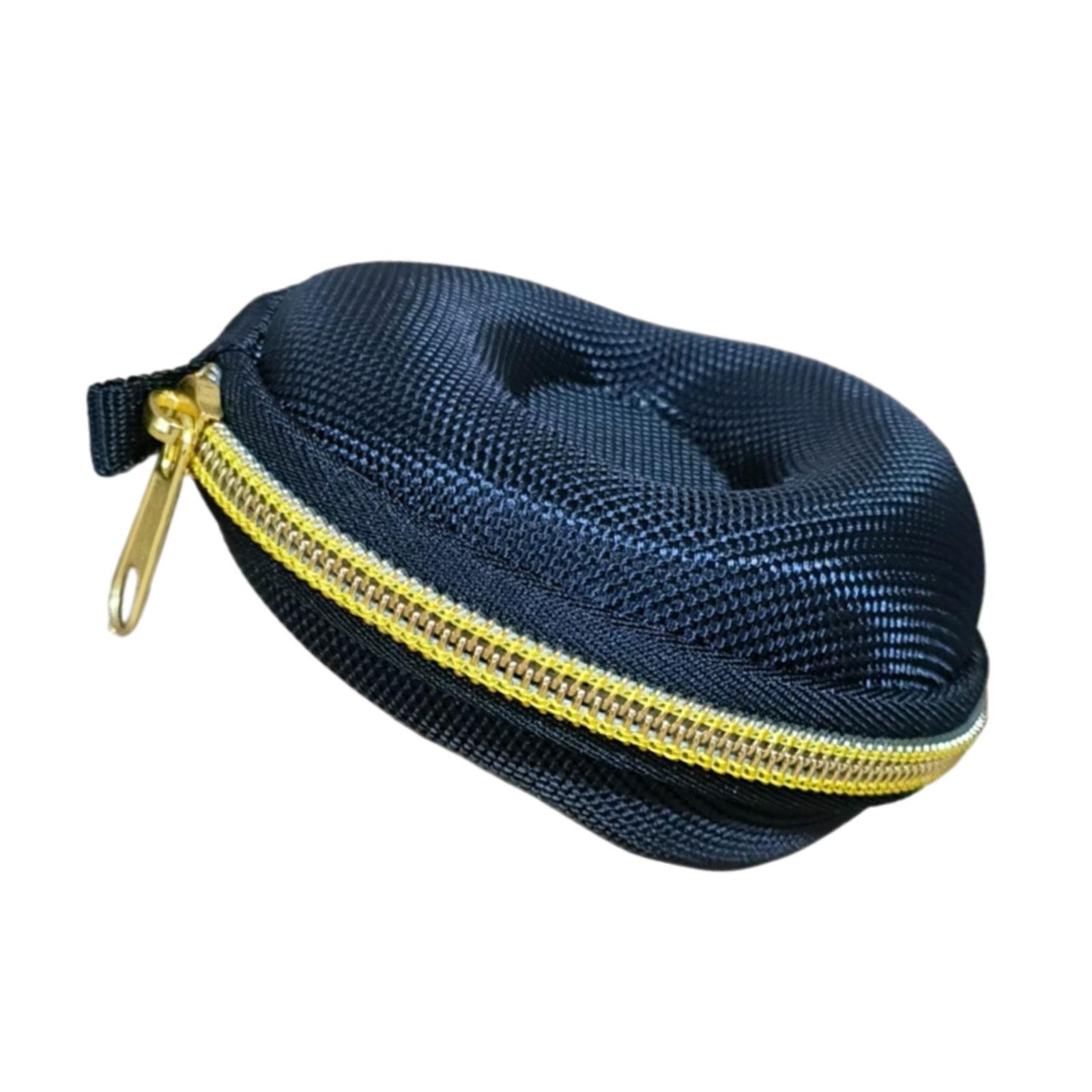 Magideal - Caja De Almacenamiento Portátil Para Un Solo Reloj Con Cremallera, Accesorio Versátil, Interior Acolchado A Prueba De Polvo, Forma Compacta De Donut