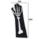thumbnail image 4 of Mangas Con Diseño Esqueleto Negro 38 cm Largo Halloween 2025, 4 of 5