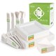 thumbnail image 1 of Juego de platos de papel desechables compostables Dereinwo [300 piezas], 1 of 6