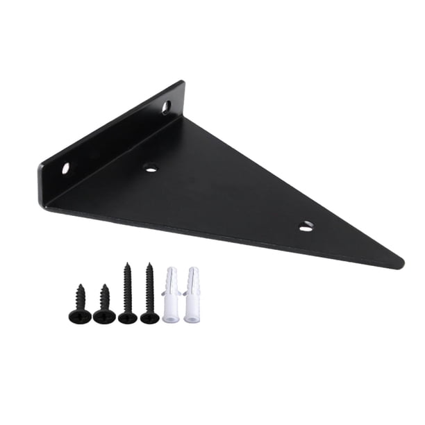 Soporte Triangular Para Estante, Soporte De Esquina, Fácil De Instalar, Metal Para Tienda, Garaje, 80x100mm