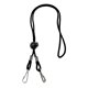 thumbnail image 2 of 1 / 3Pcs Soporte De Correa De Cadena De Cordón Ajustable Para El Cuello Negro 1Pcs, 2 of 5
