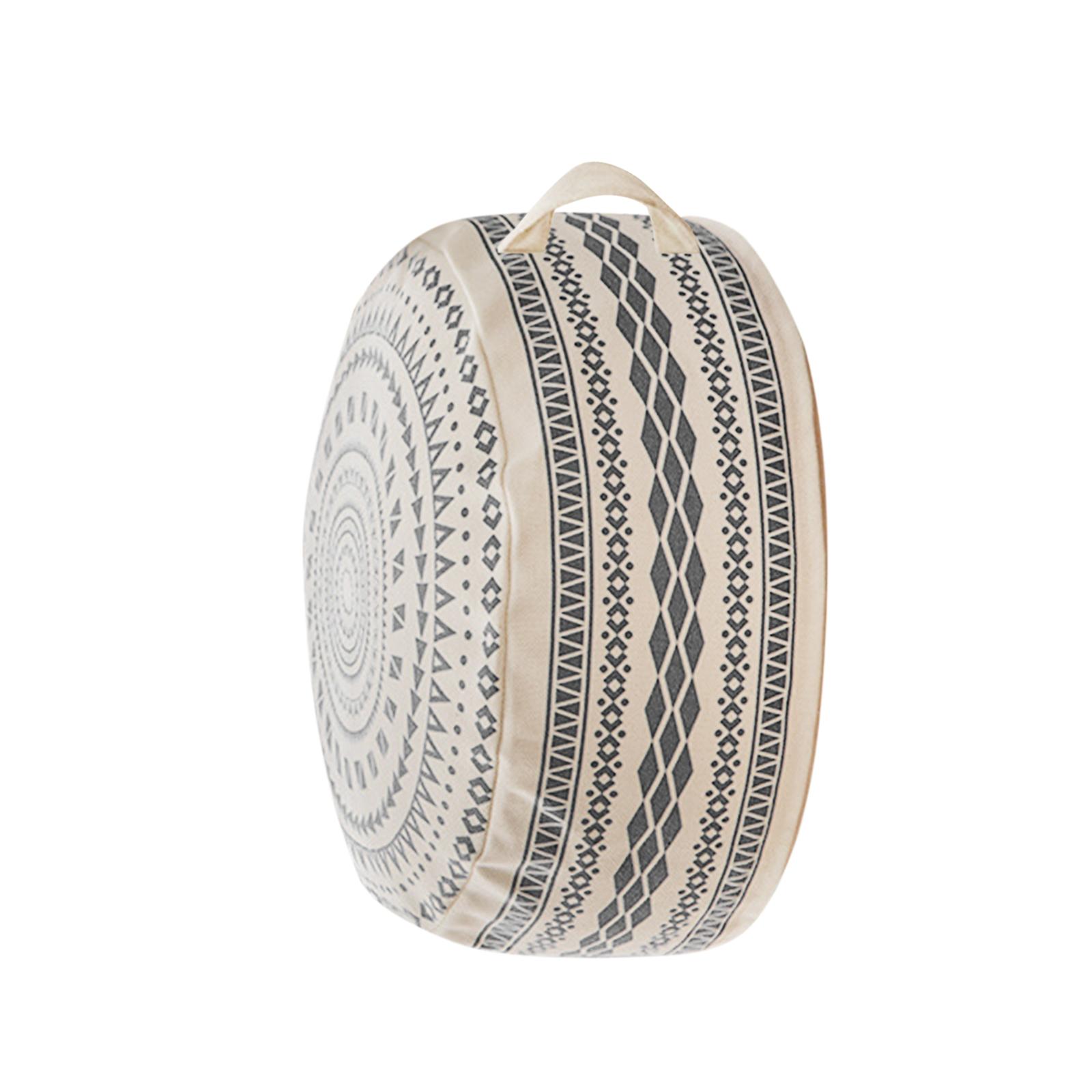 Magideal - Funda Grande Para Reposapiés, Funda Para Reposapiés, Decoración De Sala De Estar Texturizada, Cubierta Para Reposapiés Sin Relleno Tejida Hecha A Mano , Negro