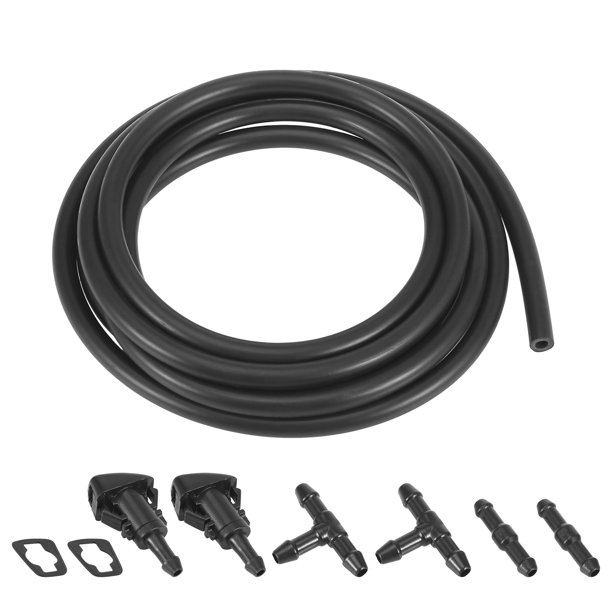 Kit de boquillas de lavado de parabrisas delantero para Ram para Chrysler 2 metros de manguera de lavado de parabrisas con 4 conectores