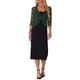 thumbnail image 2 of INSPIRE CHIC Chaqueta de Encaje Floral para Mujer con Mangas 3/4 y Un Botón Bolero Cárdigan Verde Oscuro S, 2 of 6