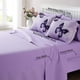 thumbnail image 2 of Bed In A Bag Full queen Size 8 Piezas Con Forma De Mariposa Morada, 2 of 7
