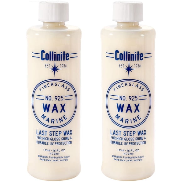 Cera para barcos COLLINITE 925 para fibra de vidrio marina 473 ml, paquete de 2