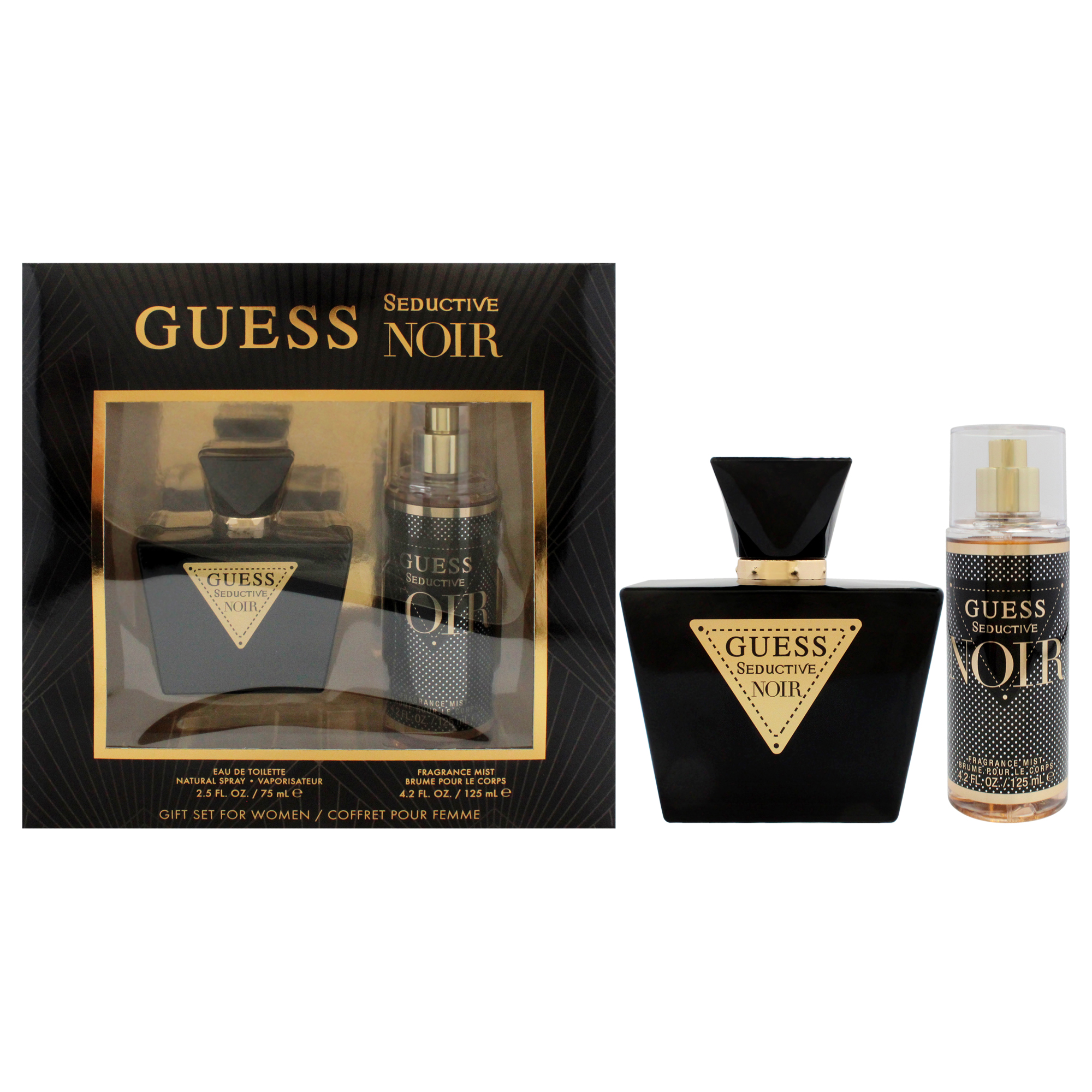 Guess - Seductor Noir De Para - Set De Regalo Edt Spray, Niebla De Fragancia