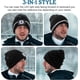 thumbnail image 5 of Gorro de seguridad con luz LED y banda reflectante de alta visibilidad para invierno, ideal para actividades al aire libre, trabajo y deportes, ideal como regalo para hombres y papás CLT01, 5 of 6