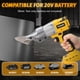 thumbnail image 2 of Tijera inalámbrica para lámina metálica Yutesiri compatible con Dewalt 20V, 2 of 7
