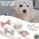 thumbnail image 4 of Lazos para el pelo de perro, accesorios, pasadores para cachorros, pinzas para el pelo de perros pequeños, con cristales y diamantes de imitación, paquete de 5, 4 of 6