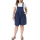 thumbnail image 1 of Agnes Orinda Women's Plus Size Pantalones Cortos Ajustables Sin Mangas Peto Plisado Monos Verano Casual Overoles Cortos con Bolsillo 2X Azul Marino, 1 of 6