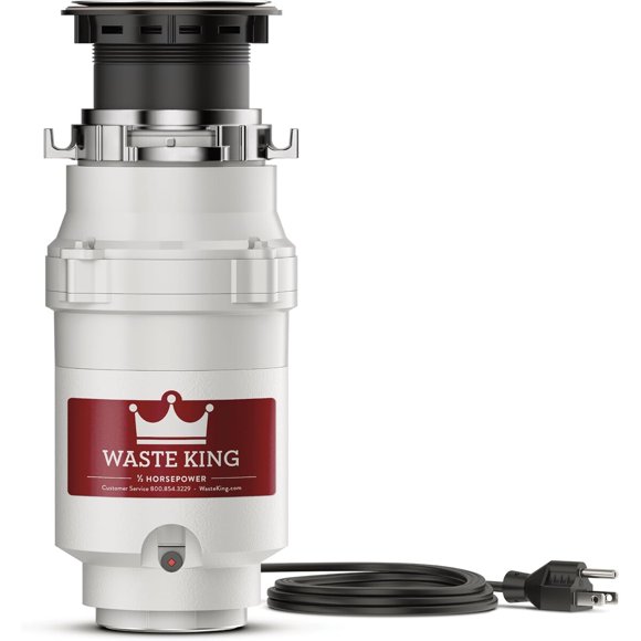 Triturador de Alimentos Waste King 1/2 HP de Acero Inoxidable EZ Mount