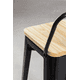 thumbnail image 5 of Pack 2 Taburetes Tolix Madera Negro 66cm, 5 of 6