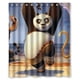 thumbnail image 1 of Cortina de ducha de Kung Fu Panda, juego de cortina de baño con ganchos, tamaño 60 x 72 pulgadas, 1 of 3
