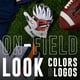 thumbnail image 4 of Guantes de receptor de fútbol Franklin Sports Chicago Bears NFL, 4 of 9