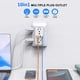 thumbnail image 2 of Extensor de enchufe, protector contra sobretensiones JCBlaon, 6 salidas y 4 puertos USB, 2 of 7