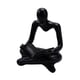 thumbnail image 2 of Estatuilla Humana De Estatua De Pensador Abstracto Coleccionable Para Estantería De Boda Negra, 2 of 5