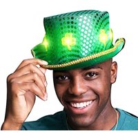 Blinkee - Peluche Top Hat Con Lentejuelas Led Led Green Clover Ultimate
