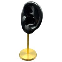 Magideal - Soporte De Exhibición De Pendientes Soporte De Perno En Forma De Oreja Decoración De Mesa Herramientas De Enseñanza Estante De Almacenamiento Estable , Negro Izquierdo Negro Izquierda