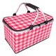 thumbnail image 1 of Bolso Termico Plegable Cuadros Rojos Cooler Canasta Picnic, 1 of 3