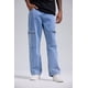 thumbnail image 2 of Jeans Hombre Cargo Con Cierre Azul Claro, 2 of 4