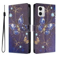 Foxdock Funda Tipo Cartera Para Motorola Moto G73 Con Soporte Y Correa – Diseño De Patrones Lindos