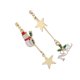 thumbnail image 3 of cadena asimétrica cuelgan pernos prisioneros de navidad pendientes de estrella encantos mu?eco de nieve, 3 of 5