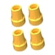 thumbnail image 3 of Juego De 4 Puntas De Bastón De 22 Mm, Almohadillas Para Muletas, Base Antideslizante Profesional, Color Amarillo, 3 of 4