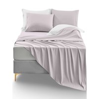 Genérico - Set De Sabanas 210 Hilos Doral 2 Plazas Rosado