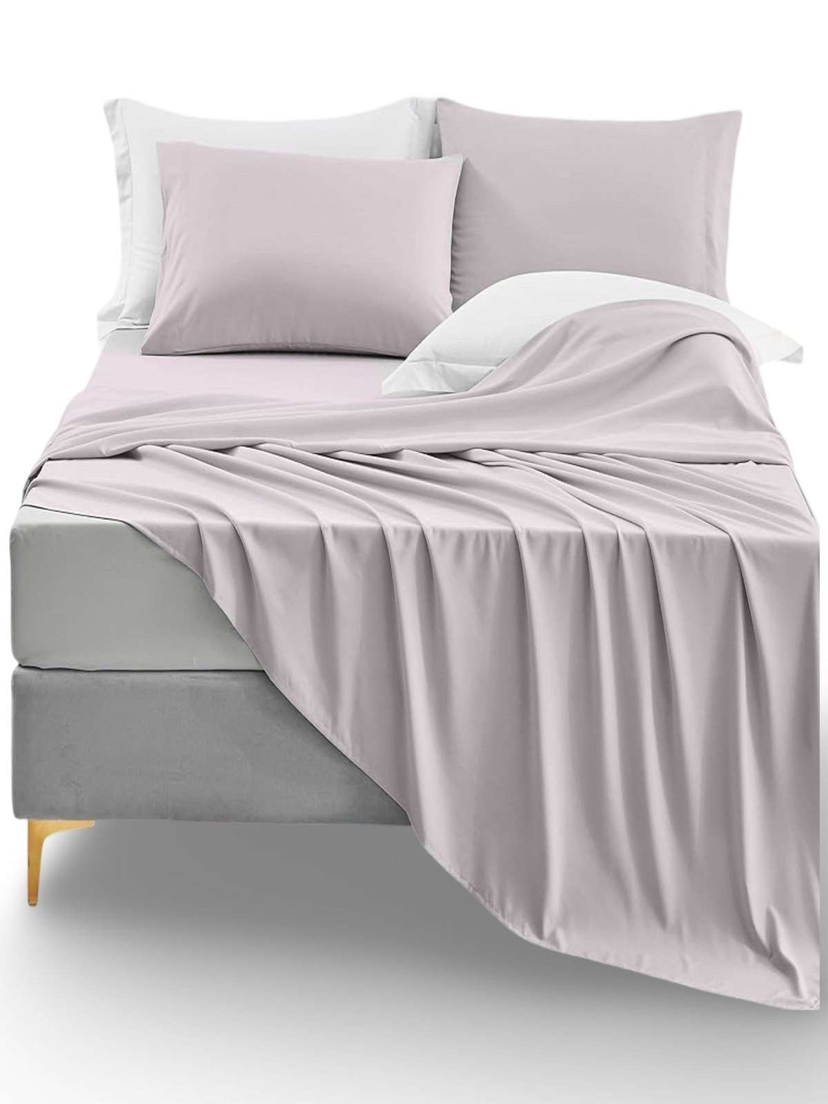 Genérico - Set De Sabanas 210 Hilos Doral 2 Plazas Rosado