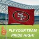 thumbnail image 2 of Bandera exterior 150 cm 49ers – Team Sports America, 2 of 6