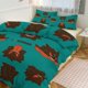 thumbnail image 1 of Ge_ngar Print Bedding Set Pattern Duvet Cove Set 3 Pieces 1 Quilt Cover And 2 Pillowcases for Women Men Teens, 1 of 5